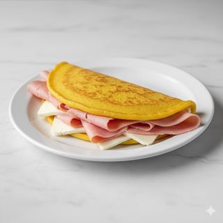 Cachapa de jamón y queso 