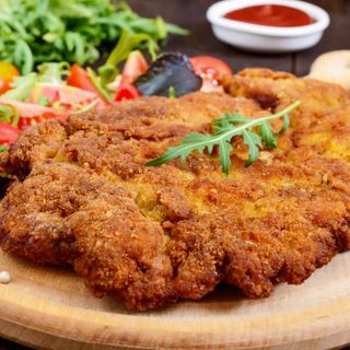 Escalope Americano Grande Con Patatas Fritas (Para 3- 4 Personas)