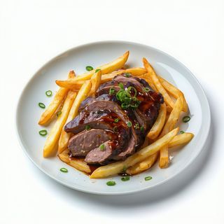 Pato Frito Con Patatas Fritas