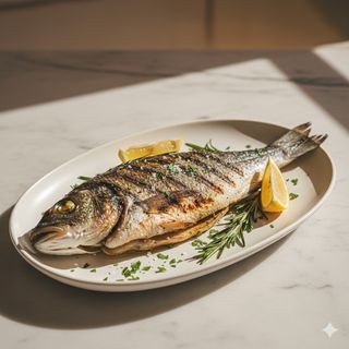 167 - Branzino alla griglia煎鱼