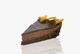 Porcion De Tarta De Chocolate Con Naranja Sin Glut