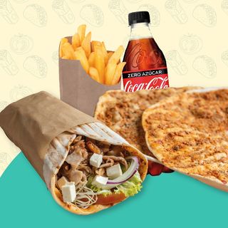 Menú Lahmacum De Bacon Y Cheddar