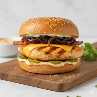 Burger De Pollo Picante