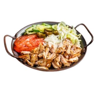 Plato carne mixta con ensalda