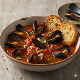 Zuppetta di cozze rosse