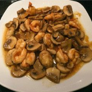 Gambas con Champiñones
