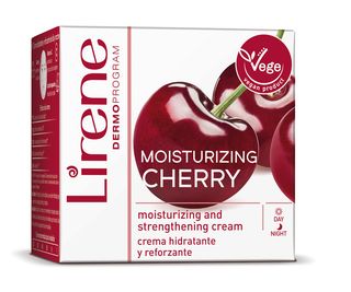 Crema pentru zi si noapte Lirene hidratanta cu extract de cirese, 50ml
