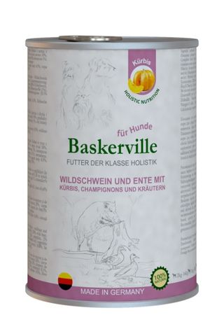 Баскервіль консерва HF для собак кабан,качка,гарбуз 400г