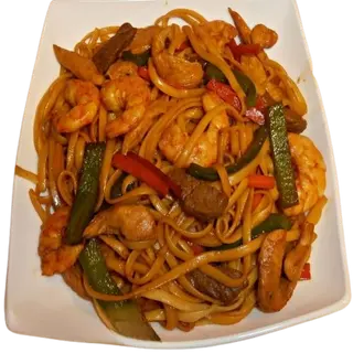 tallarines fritos tres delicias
