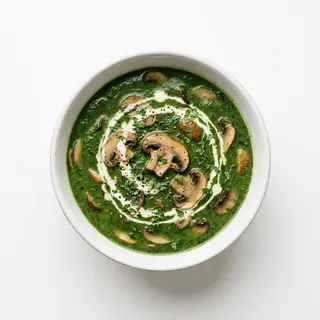 Mushroom Palak