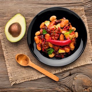 E007 Fagiolini saltati con carne piccante