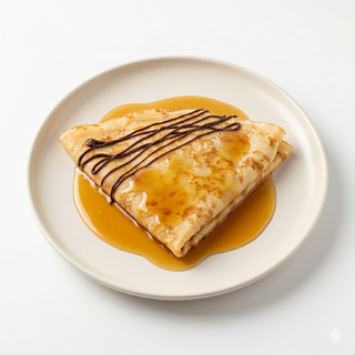 Crep con Gran Marnier flameado con chocolate negro