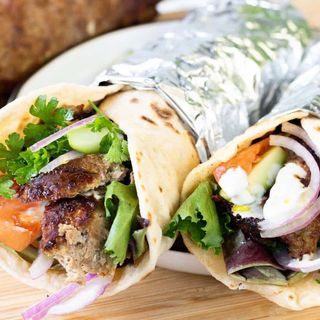 Hot & spicy kebab wrap