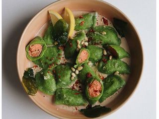 Вареники з лососем