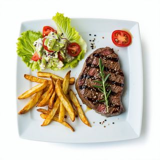 Plato combinado Lomo Plancha