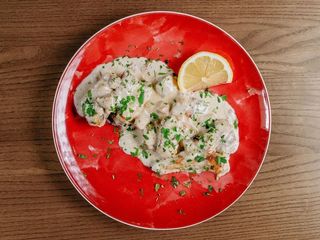 Судак з білими грибами (220/30g)