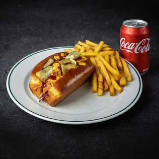 Jackson pulled pork+ pomfrit + sok