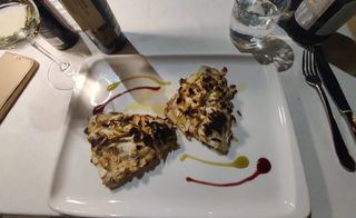 Spigola panata alle mandorle