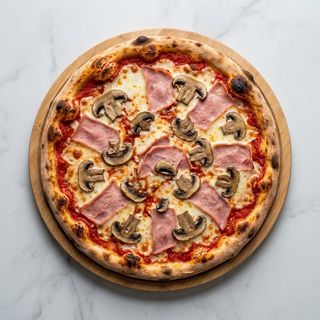 Cotto e funghi