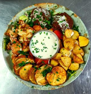 Warm Falafel Salad