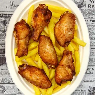 Box Alitas De Pollo Con Patatas (6Uds.)
