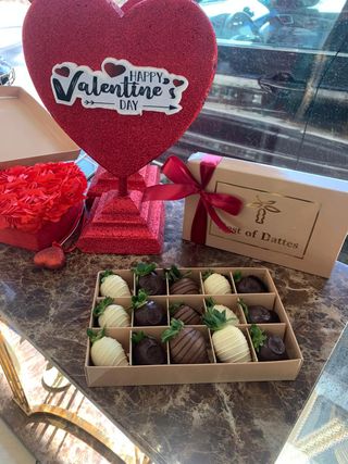 Coffret Damiers Fraises Au Chocolat 15p