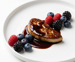 Foie De Pato Con Salsa Al PX Y Frutas Del Bosque