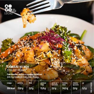 Camarão no Wok