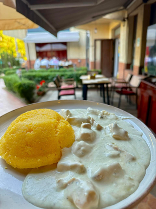 PIEPT DE PUI CU SMANTANA SI CIUPERCI (250g)