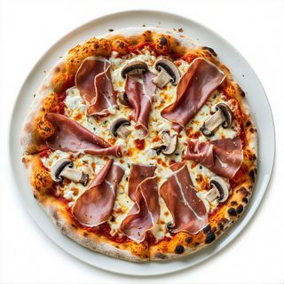 Pizza Prosciutto e Funghi mica Ø 30 cm