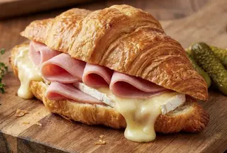 Croissant De Jamón York Y Camembert
