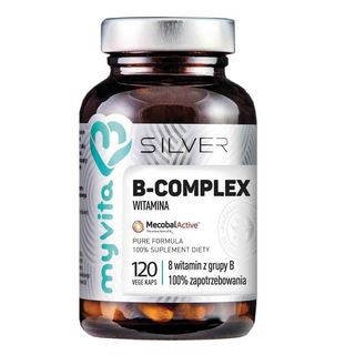 B-complex 8 witamin z grupy B 120 kapsułek MyVita Silver Pure