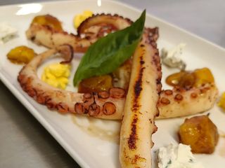 Polpo sous vide piastrato