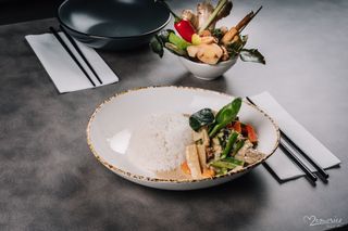 Green curry rice - 3 chilli