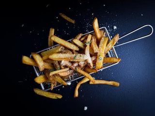 Bucket garlic parmesan fries