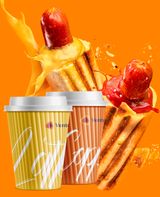 Cafea +''french hot dog''xxl
