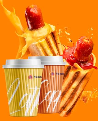 Cafea +''french hot dog''xxl