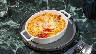 Tagliolini cu vită la cuptor
