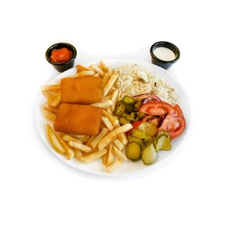 Cascaval pane la farfurie