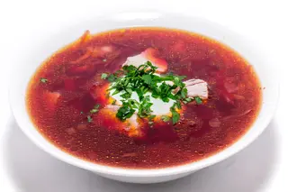 Борщ з м'ясом (250г)