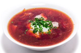 Борщ з м'ясом (250г)