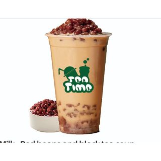 Red Bean Milk Tea