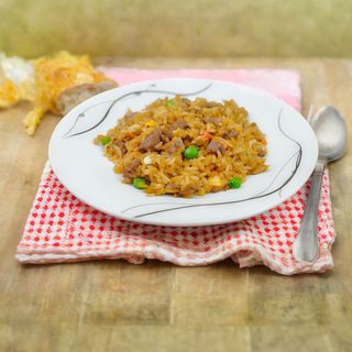 19A- Arroz Frito Con Ternera Con Salsa Curry