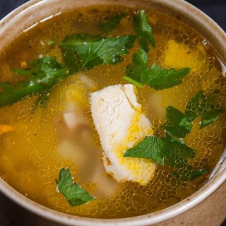 Шорпа с курицей