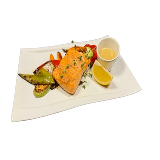 Сьомга филе с гриловани зеленчуци 300 г  