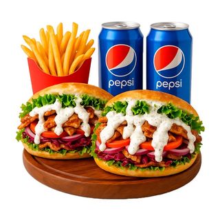 Menú Pareja Kebab para 2 Personas