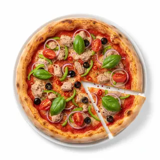 Tuna pizza