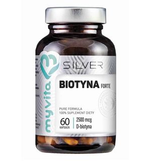 Biotyna Forte 2500mcg 60 kapsułek MyVita Silver Pure