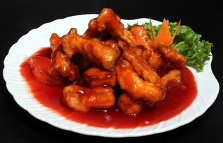 შემწვარი ორაგული მოტკბო-მომჟავო სოუსით, G17