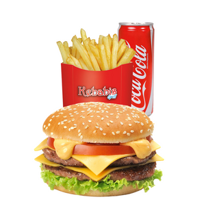 Doppio cheeseburger - menù